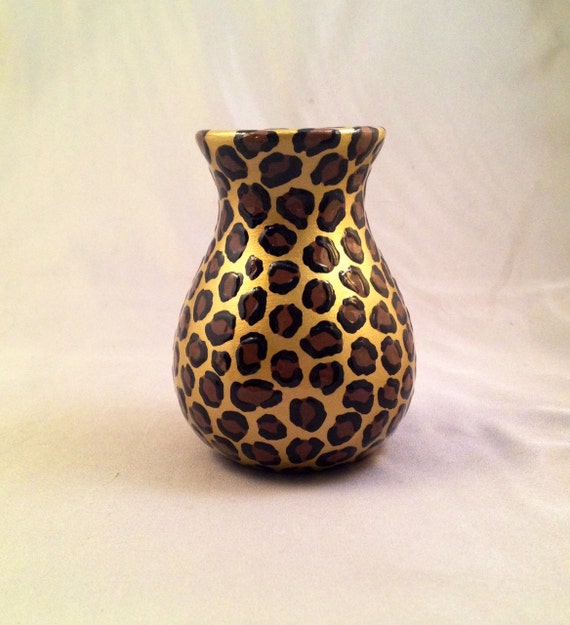 Leopard Print Vase items similar to bud vase leopard print with gold Leopard Print Vase items similar to bud vase leopard print with gold
