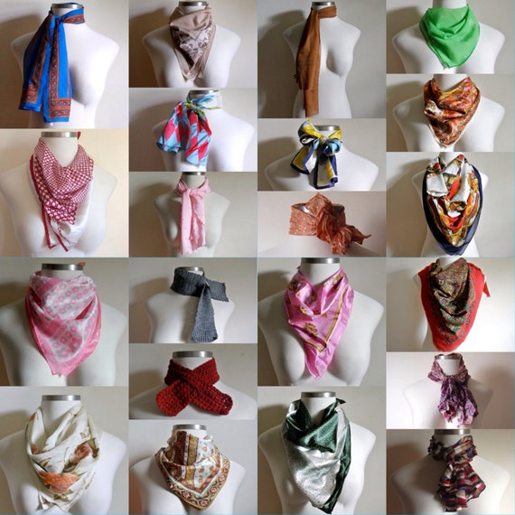 A Wild Tonic Vintage • Lot of Scarves for Sale!