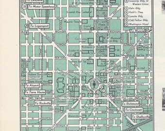 Street map Indianapolis