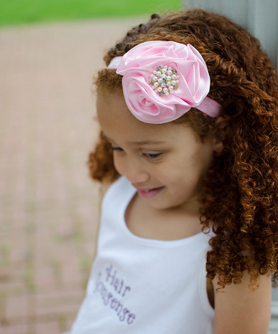 baby flower headband satin crown infant headband large pink satin flower headband baby newborn infant baby flower headband satin crown infant headband large pink satin flower headband baby newborn infant
