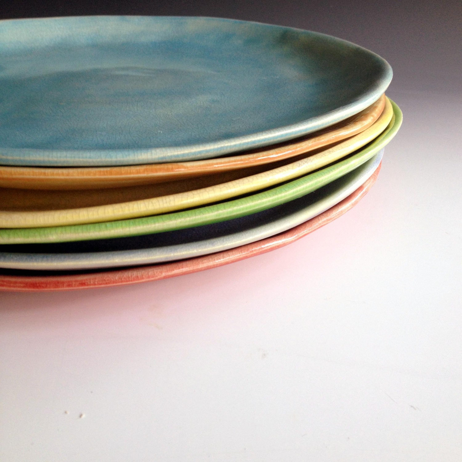 Dinner Plates Free formed organic shaped slab made