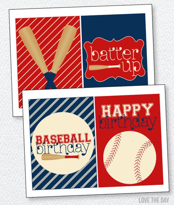 Baseball Party PRINTABLES Birthday Signs (INSTANT DOWNLOAD) from Love The Day Il_570xn