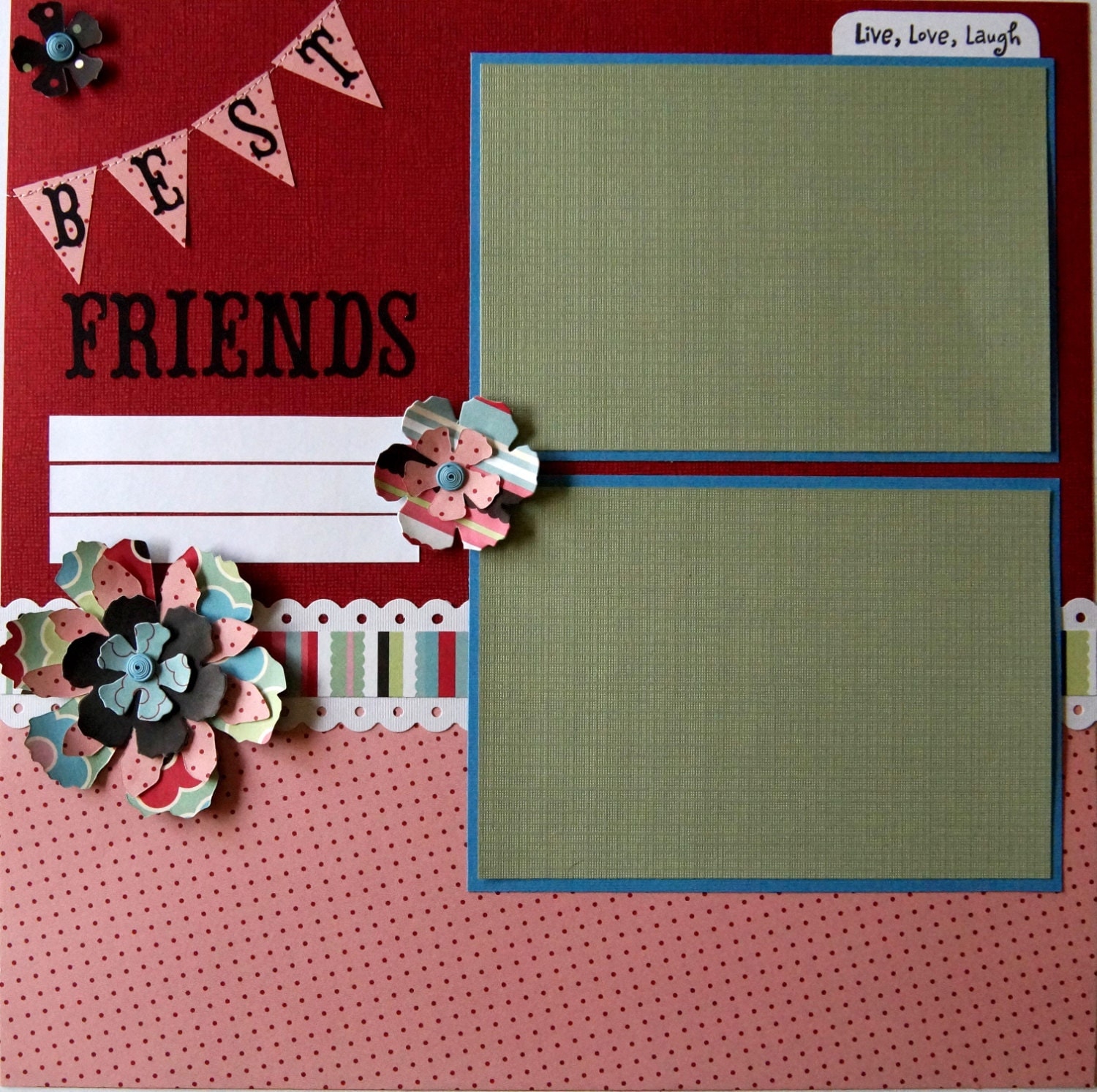 best-friends-scrapbook-page-premade-friends-scrapbook-album