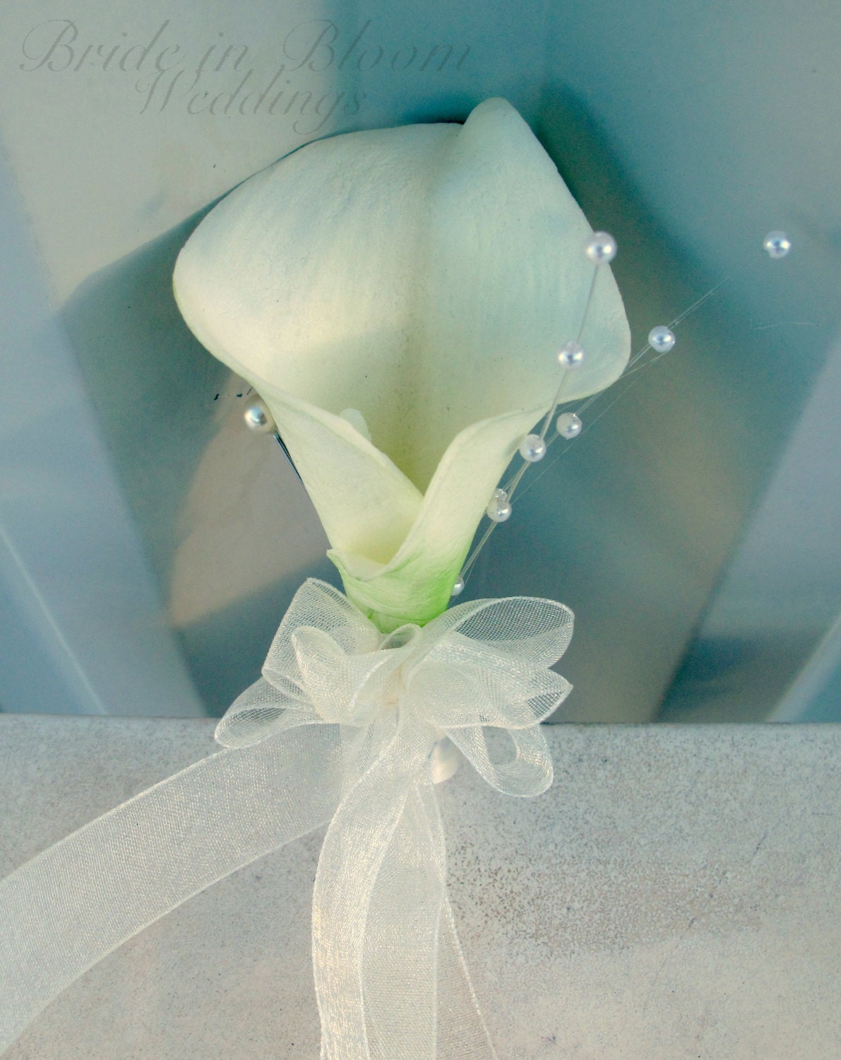 Corsage White calla lily corsage Wedding corsages Mother