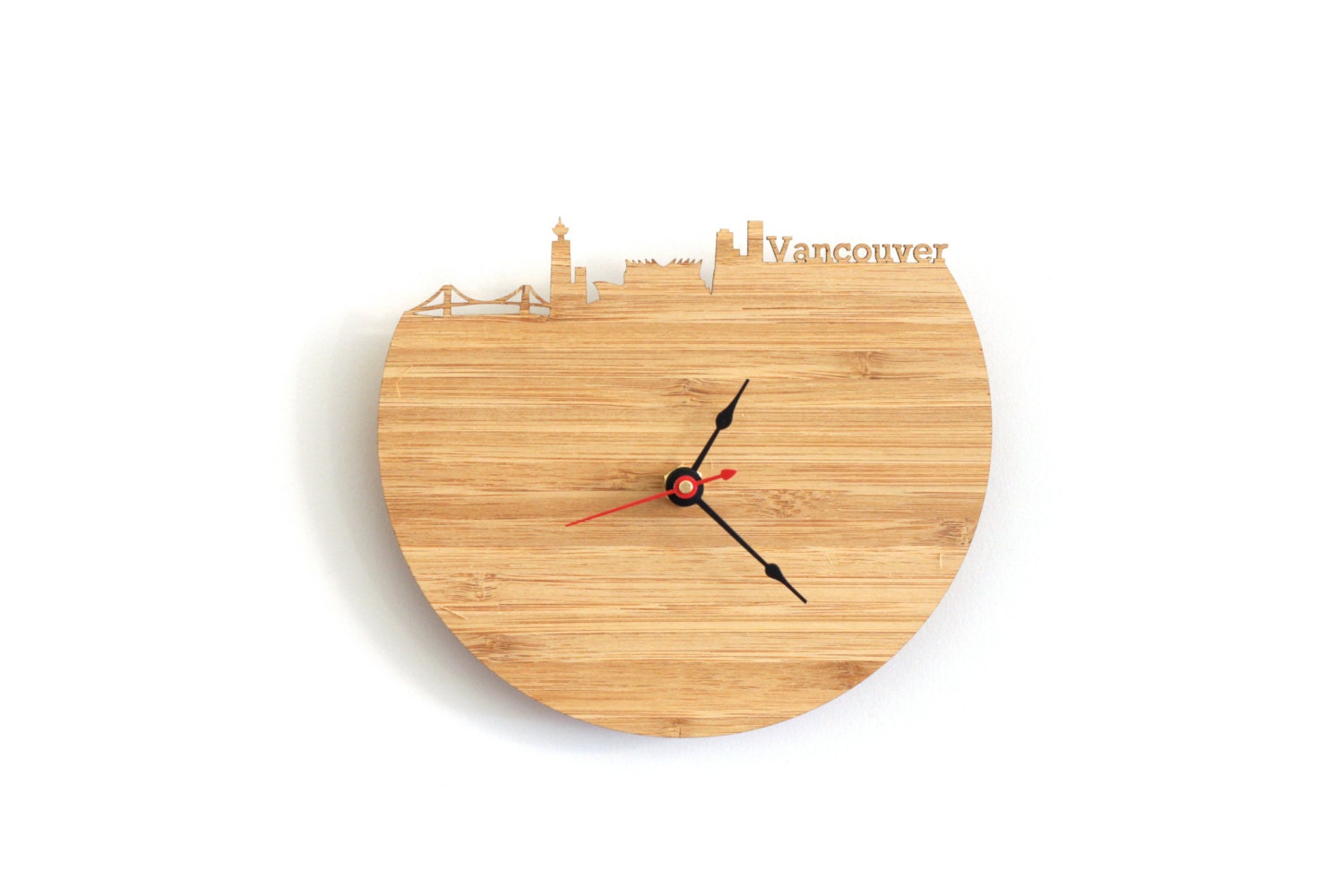 Wall Clock Vancouver Skyline