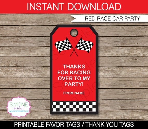 race-car-favor-tags-thank-you-tags-birthday-party-favors-instant