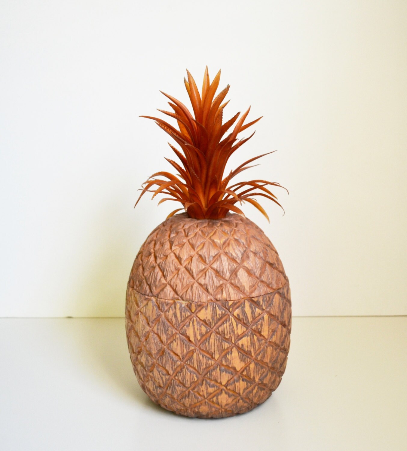 Vintage Pineapple Ice Bucket Plastic Pineapple Ice Bucket With