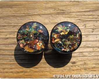 Ember City Shard Plugs - 2g, 0g, 00g, 7/16, 1/2, 9/16, 5/8, 3/4, 7/8, 1 Inch