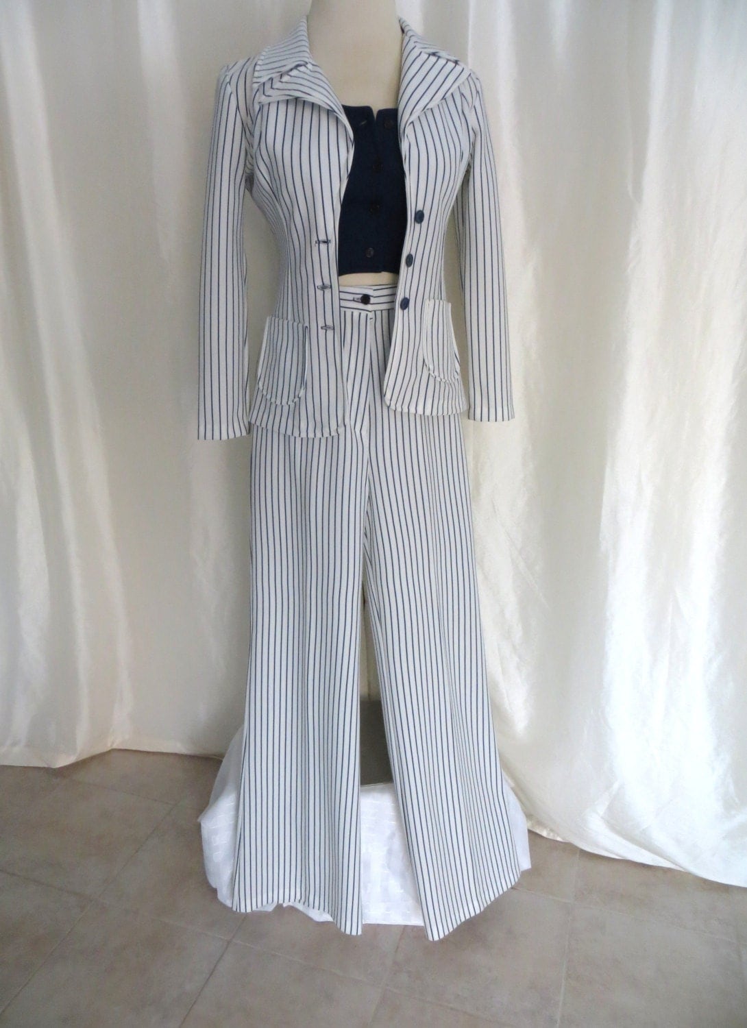 white vintage pants