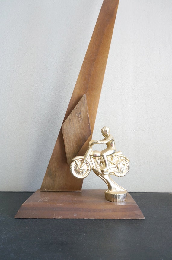 Vintage Motorcycle or Dirt Bike Trophy