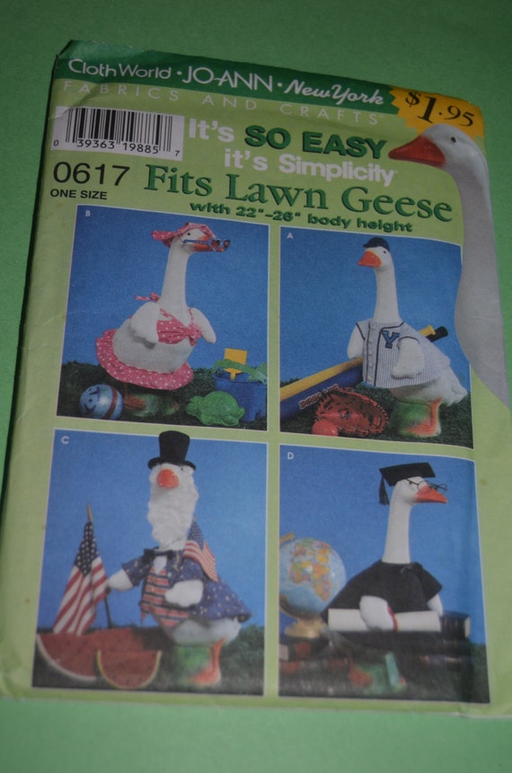 Simplicity 0617 Lawn Geese Clothing Sewing by DestinedRendezvous