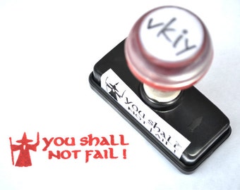 You Shall Not Fail Self-Inking Rubb er Stamp ...