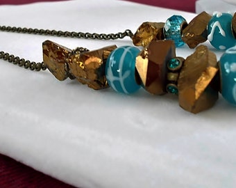 Stone Jasper Necklace by JewelryFetishDesigns on Etsy