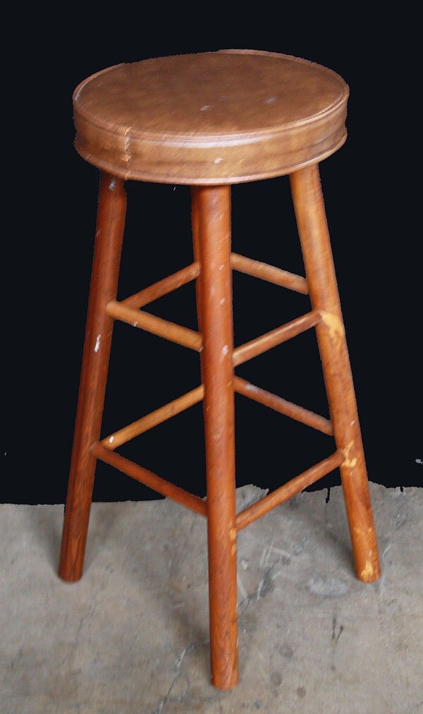 Beautiful Leather Fabric Seat Wooden Bar Stool - Haute Juice (600 x 1012 Pixel)