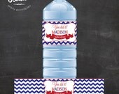 Custom Printable Graduation Water Bottle Labels - Chevron - Chalkboard Style - Pick your school colors Il_170x135