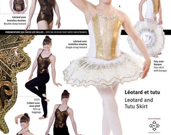 Jalie Ballet or Dance Leotard & Pull-on Tutu Skirt Sewing Pattern #2915 Misses and Girls
