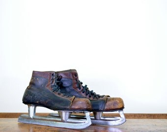 Photo inspiration: Fresh Look at Vintage Hockey Skates Vintage Ice Skates Leather Hockey Skates Mens