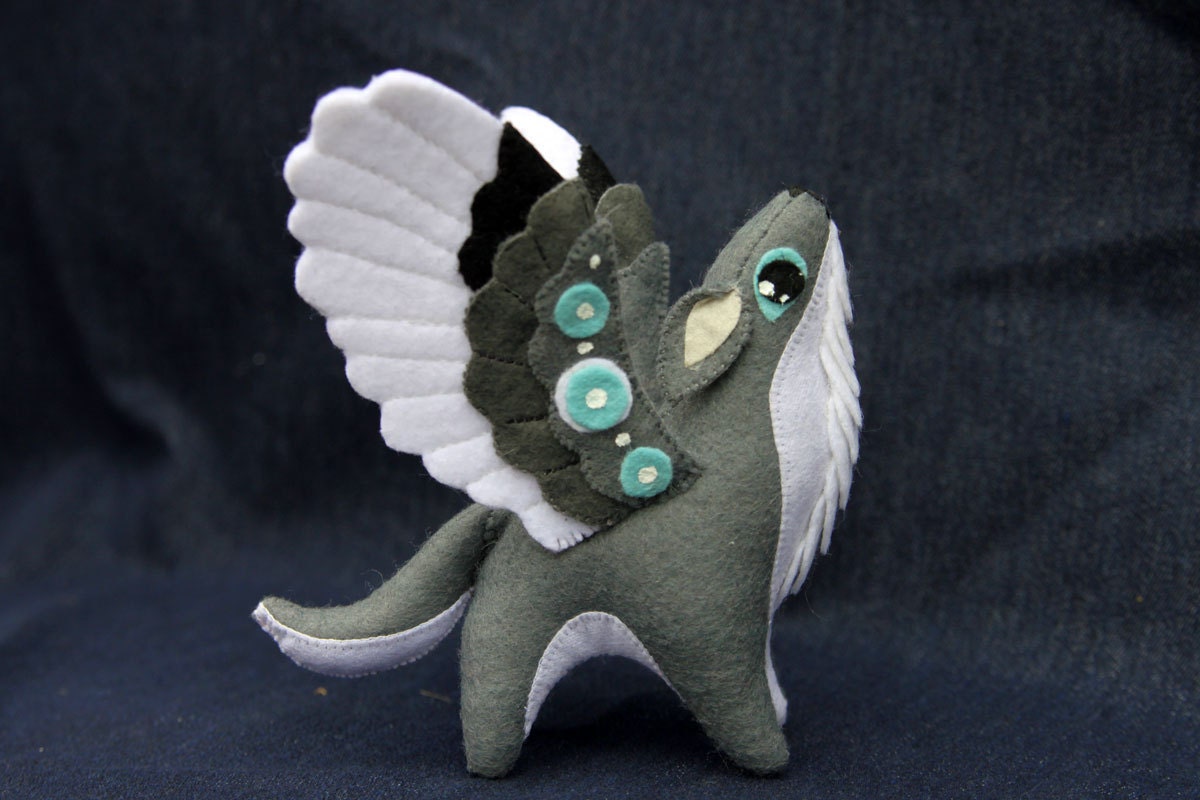 winged wolf plush