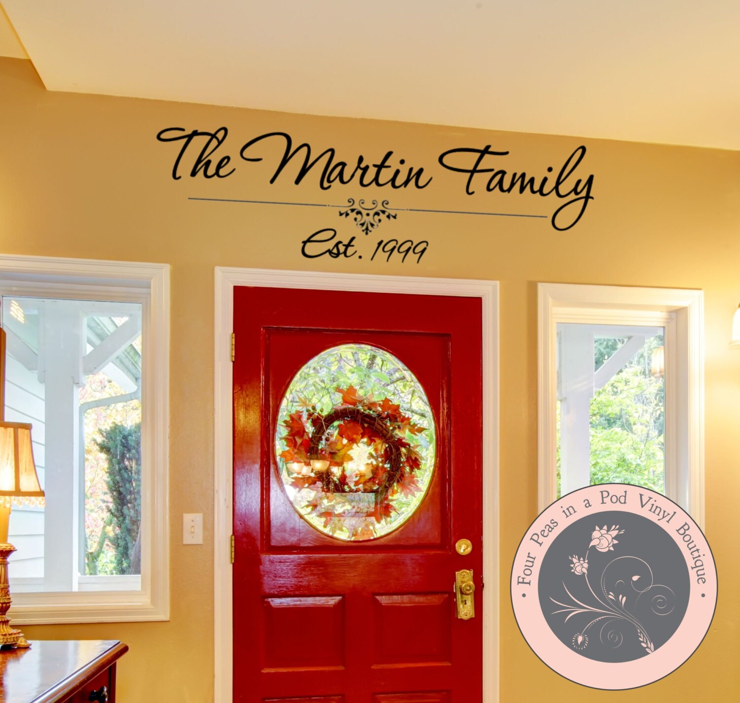 Personalized Family Name Wall Decal Vinyl by AmandasDesignDecals