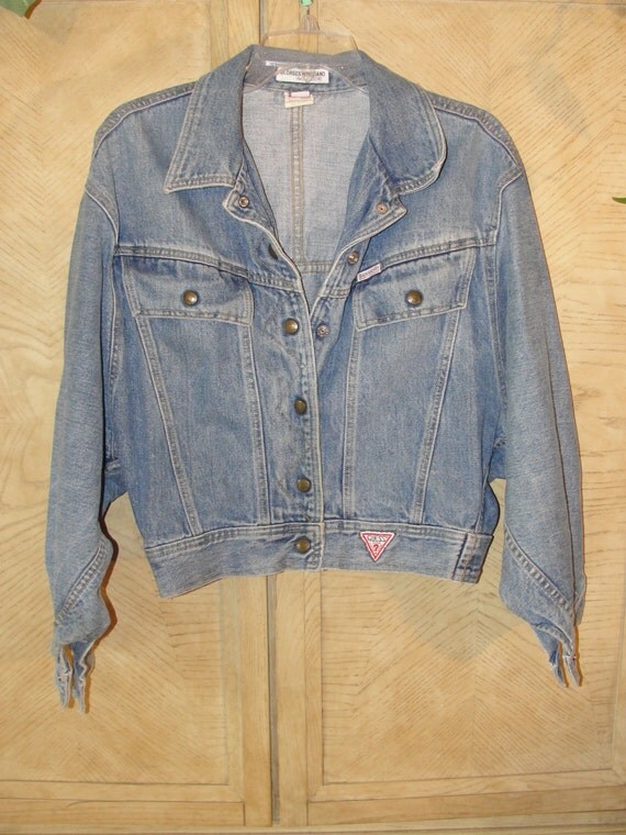 guess denim jacket 80s
