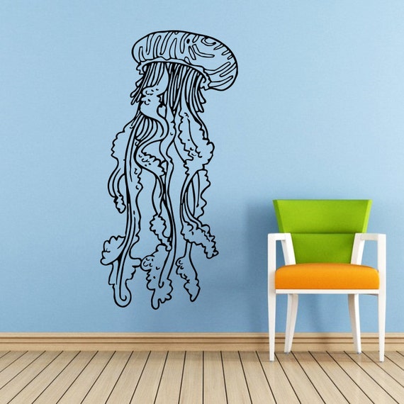  Jellyfish  Wall Decal Scuba Tentacles Deep Sea by 