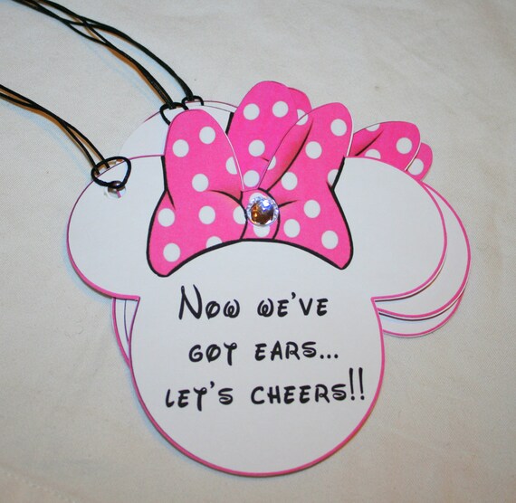 Minnie Mouse Birthday Favor Bag Tags