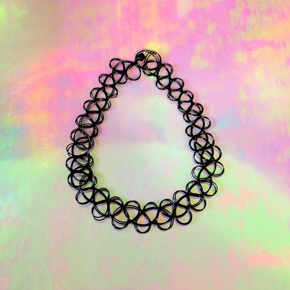 vtg tattoo choker black grunge vtg tattoo choker black grunge