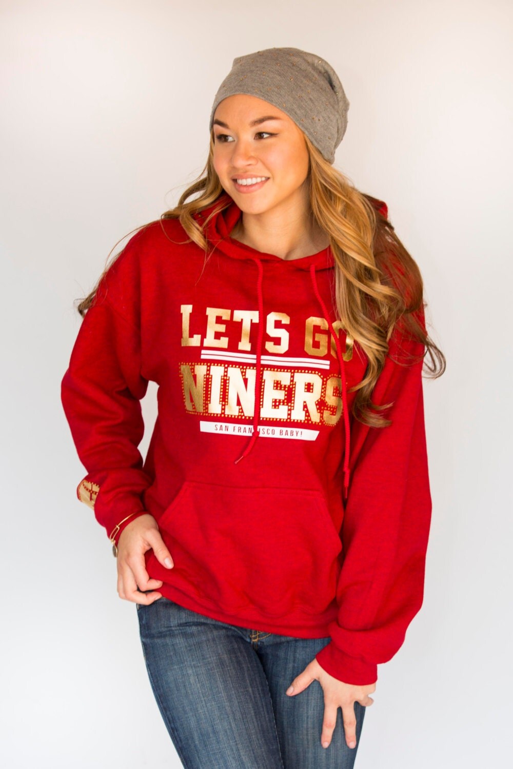 Let's Go Niners Bling Sweatshirt Hoodie