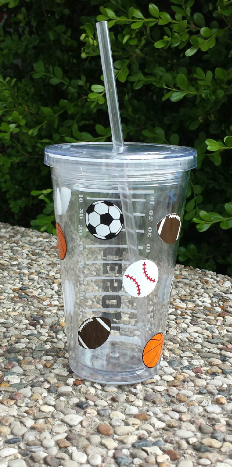 Personalized Sports Acrylic Tumbler
