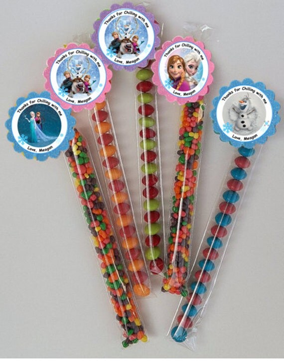 It's just a picture of Lucrative Frozen Party Bag Labels It is a photo of Lucrative Frozen Party Bag Labels