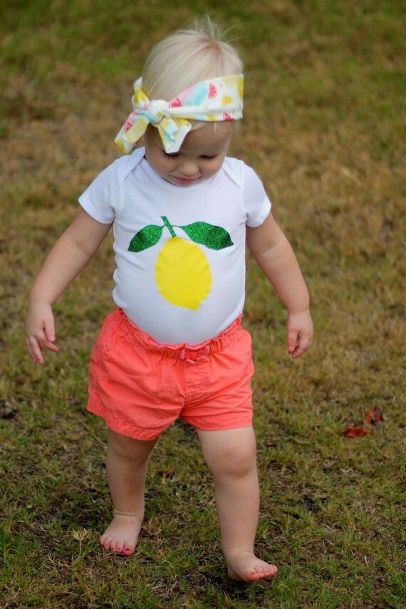 Olive & Birdie Etsy Shop Lemon Bodysuit