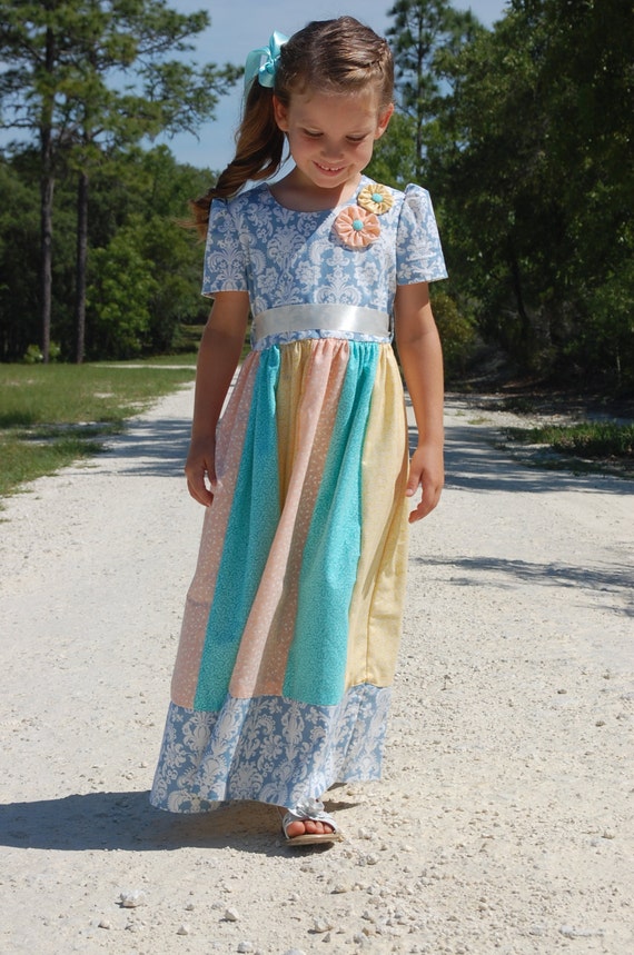 30% OFF! Ready to Ship! Girls Colorful Summer Days Dress Size 6