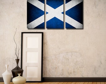 Scotland Flag Triptych (w/ Free Shipping!)