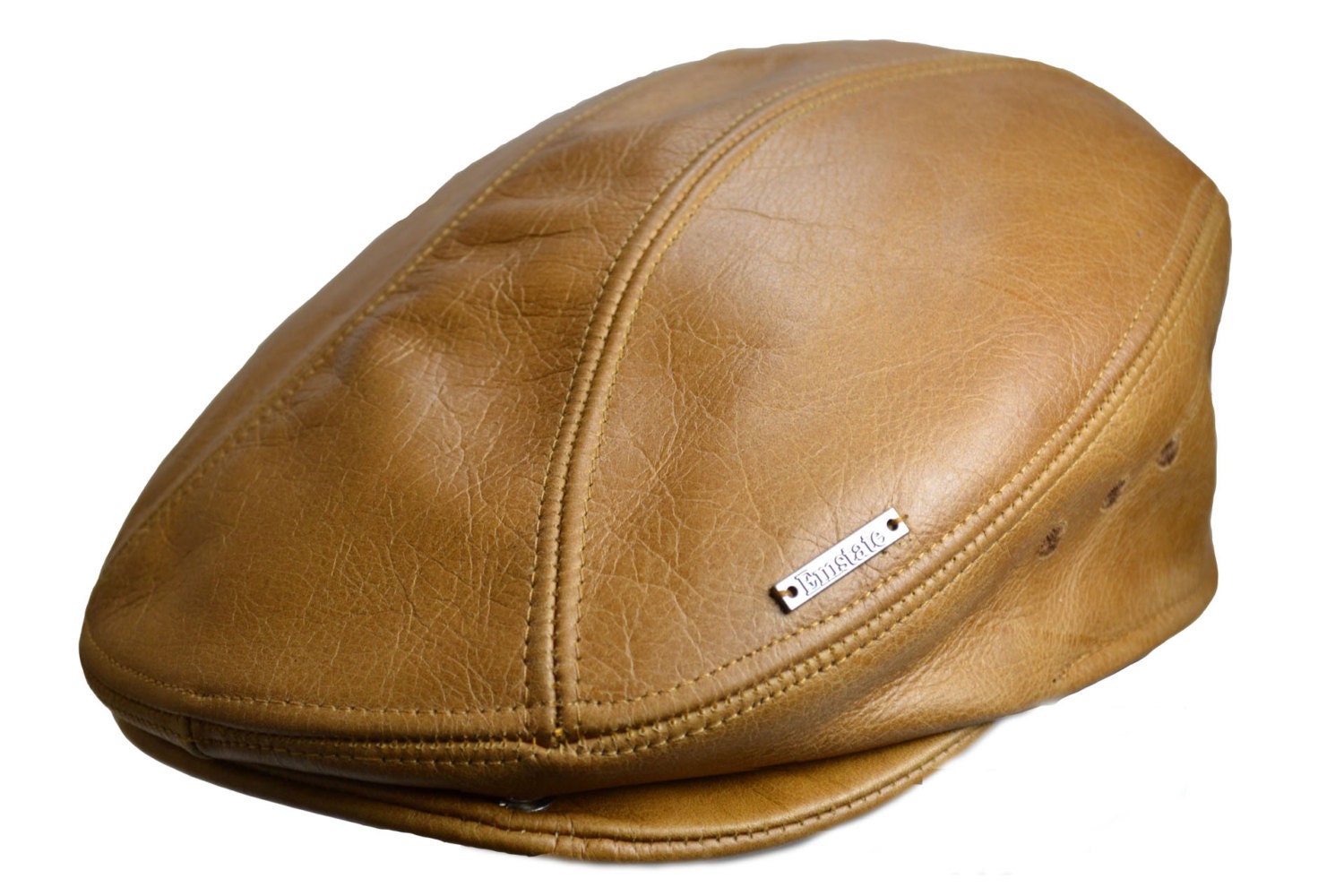 Classic Vintage Leather Ivy Driver Gatsby Cap Hat Made in USA
