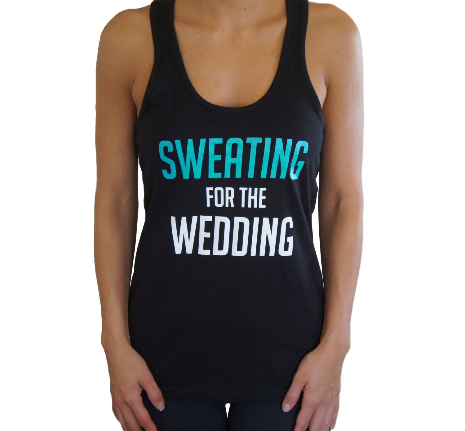 Sweating for the Wedding Workout Tank Top by fitlittlebride