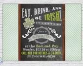 St. Patrick's Day Chalkboard Invitation Pub Crawl Il_170x135