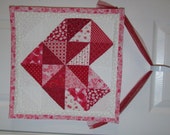 Items Similar To Valentine's Day Fabric Wall Hanging, Valentine Wall ...