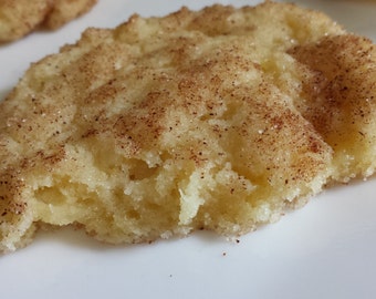 Snickerdoodles - 12 cinnamon sugar cookies, chewy and sweet, made to order