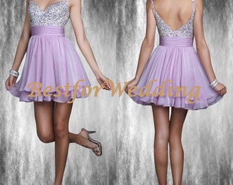 Prom Dress 2014, Short Formal Evening Prom Dress 2014, Lavender Prom ...