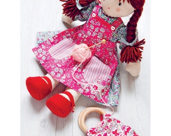 Floral Dress for Doll Sewing Pattern (803535)