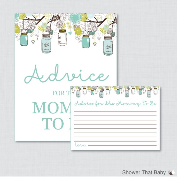 advice-for-mommy-to-be-cards-and-sign-mason-jar-baby-shower