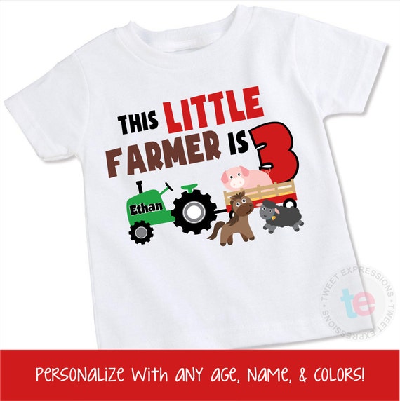 Barnyard Birthday Shirt Farm Birthday Shirt by ellastrunk on Etsy