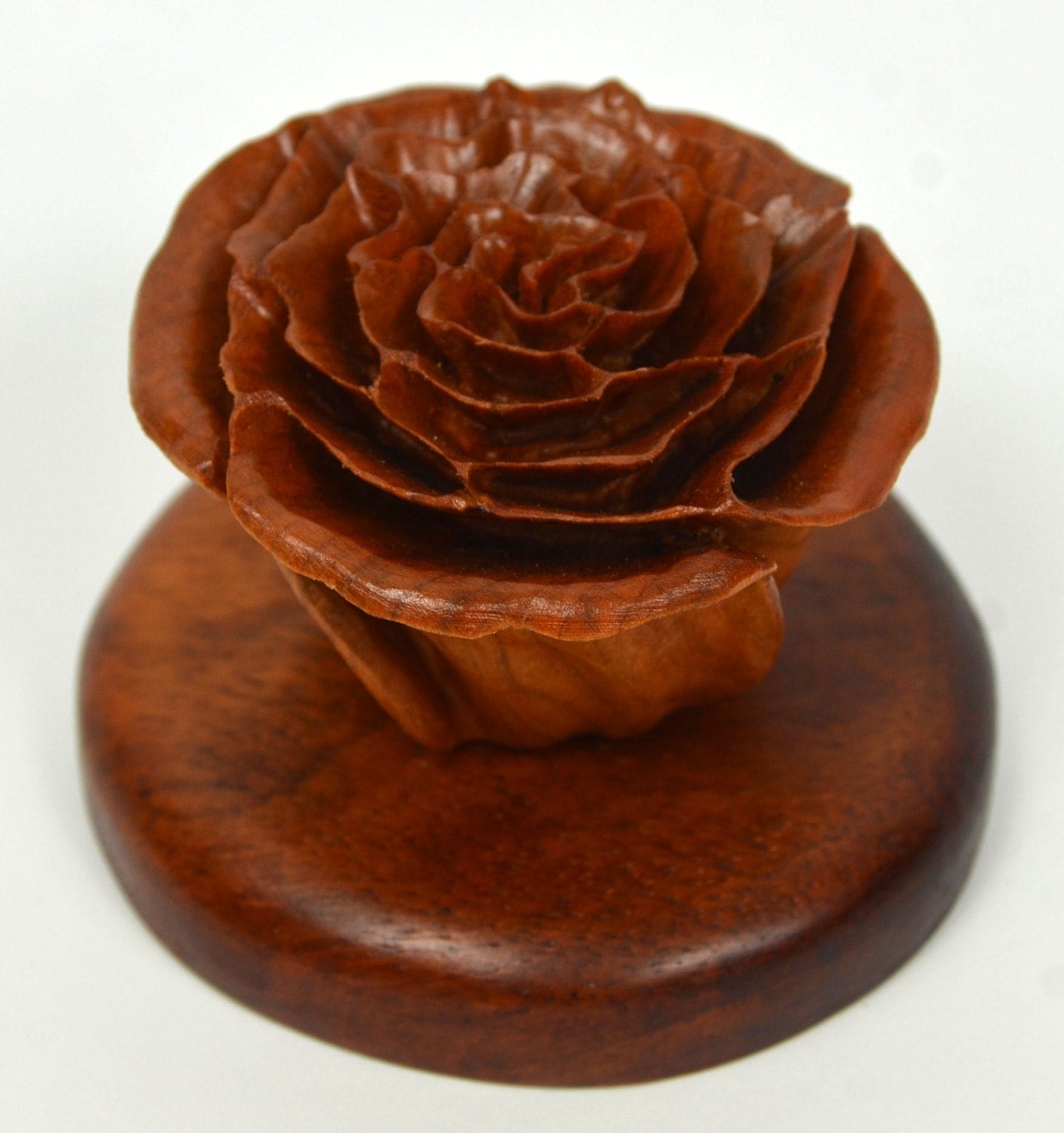 Wood Carved Roses available in a variety of by MariesWoodCarvings