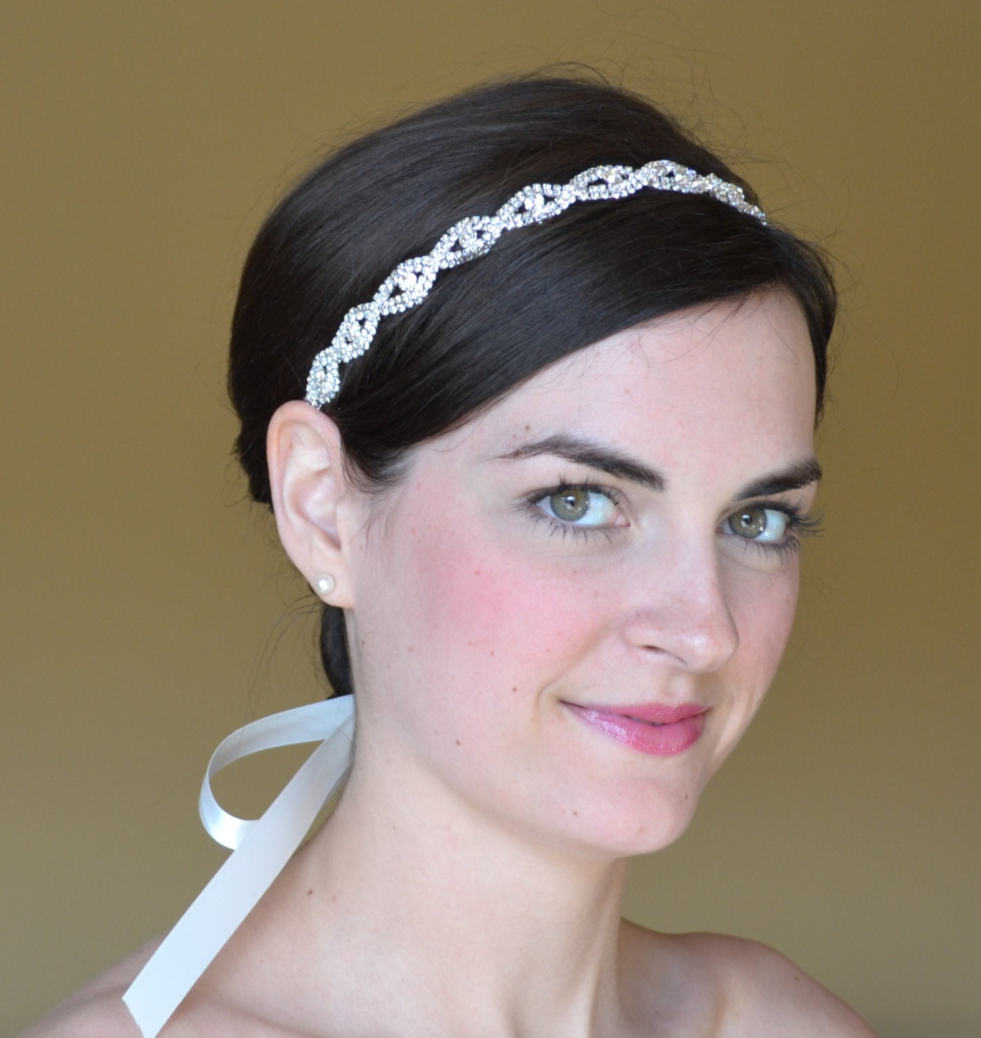 Rhinestone Headband Bridal Headband Crystal Diamante Wedding