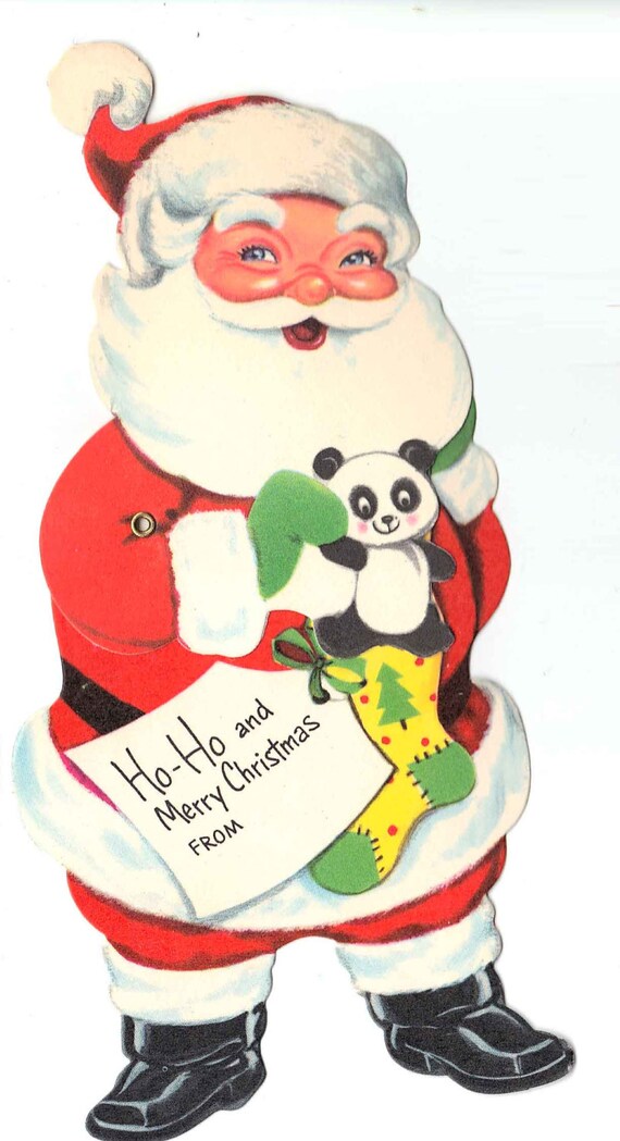 vintage articulated santa claus gift tag by vintage articulated santa claus gift tag by