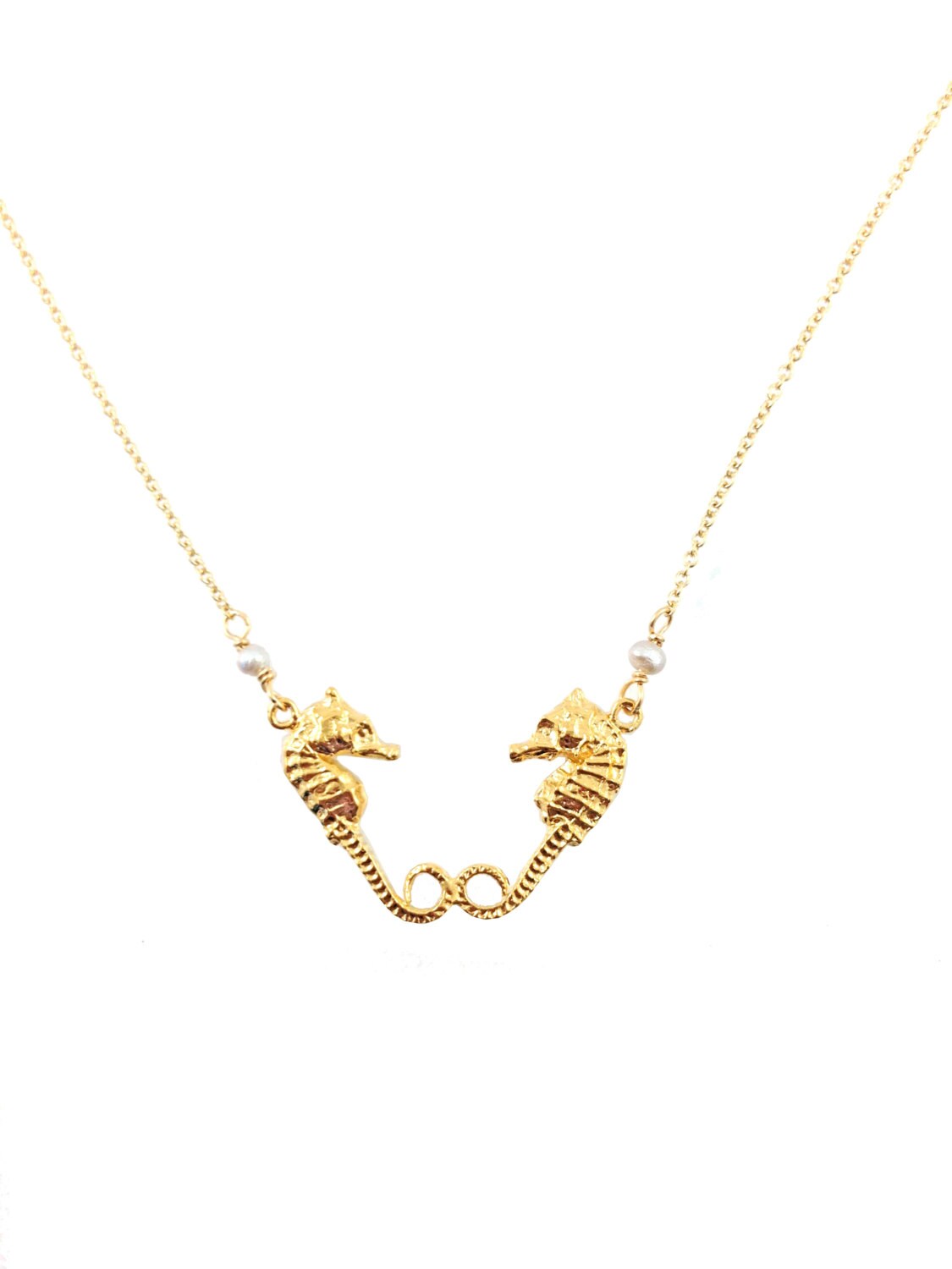 Seahorse Necklace 14kt Gold Necklace