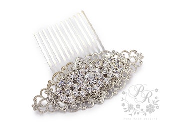 Wedding Hair Comb Rhinestone Hair Comb Bridal Hair Accessory Wedding Jewelry Bridal Jewelry Wedding Accessory Bridesmaid Hair Comb meteor