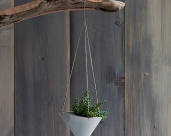 Small Porcelain Hanging Planter