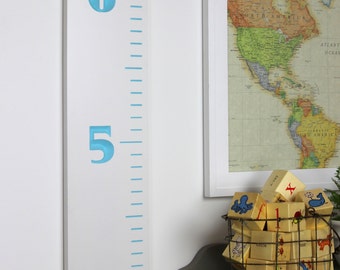 Carved Wooden Growth Chart Ruler for Children