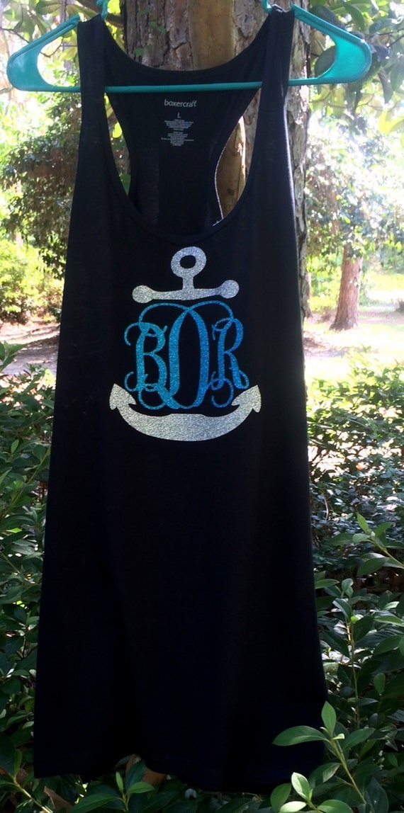 Monogrammed Swimsuit Cover up, Beach Cover up Glitter Monogram Tank Dress, Bridesmaid Gifts ...